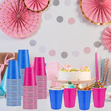 120 PCS Blue And Pink Disposable Plastic Cups Gender Reveal Plastic