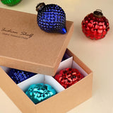 IndianShelf 6 Colourful Christmas Balls Ornaments- Glass Christmas