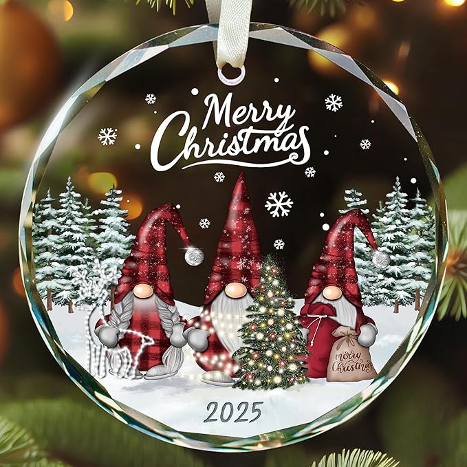 Gnome Ornaments - Gnome Christmas Ornament 2025 - Holiday Gnomes