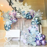 Frozen Balloon Arch Garland Kit, 164Pcs Winter Wonderland Balloon