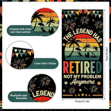 Retirement Decorations for Men Women Colorful Vintage