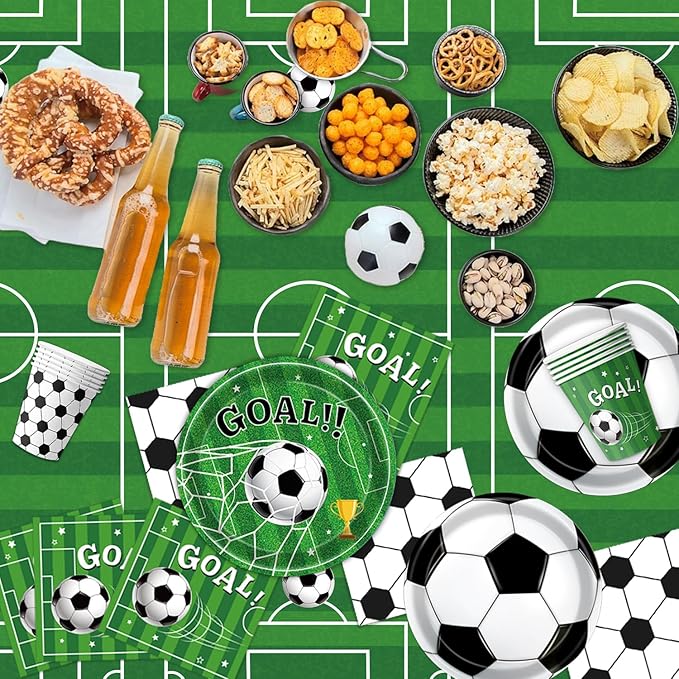 170 PCS Soccer Party Decorations Soccer Birthday Party Decorations