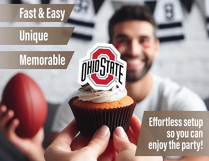 Ohio State Party Supplies for OSU Football, Birthday Gift, Graduation
