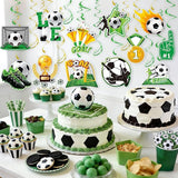 Soccer Hanging Swirls - 30 Pcs Soccer Party Decorations Ceiling
