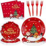 Christmas Party Decorations Including Merry Christmas Paper Plates