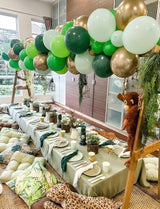 Green and Gold Balloons, 60Pcs 12Inch Different Shades Green Balloon