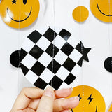 One Happy Dude 1st Birthday Decorations Black Yellow Smile Face