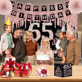 65th Birthday Decorations for Women 32PCS 65th Birthday Party