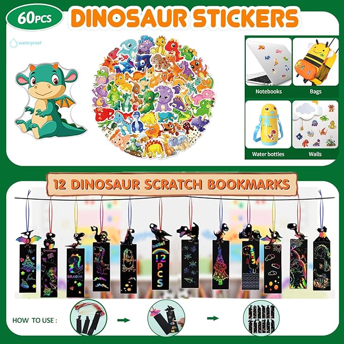 Dinosaur Party Favors For 12 Kids Dinosaur Birthday Party Supplies