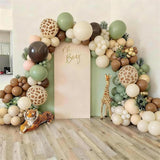 Sage Green and Brown Balloons, 12inch Safari Olive Green Beige Brown