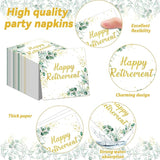 96Pcs Sage Green Retirement Party Decorations Greenery Happy