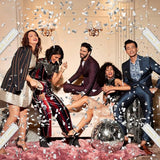12" Silver & White Confetti Cannons - Party Poppers for Birthday