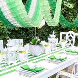 Green-White Party Decorations Streamers Garland - 157Ft Four-Leaf