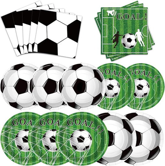 Soccer Party Supplies Kit for 50 Guests Soccer Party Favors Set with