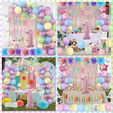 Pastel 1st Birthday Party Decorations for Girls Number 1 Balloon