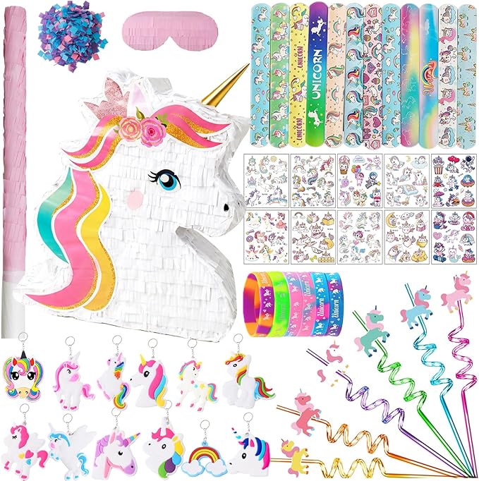 Unicorn Pinata Party Favors for Girl Birthday Party Supplies with