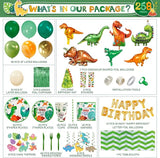 Party Spot! 258 pcs Dinosaur Birthday Party Decorations For Boy 20