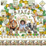 Safari Birthday Decorations 140Pcs Zoo Jungle Animal Theme Party