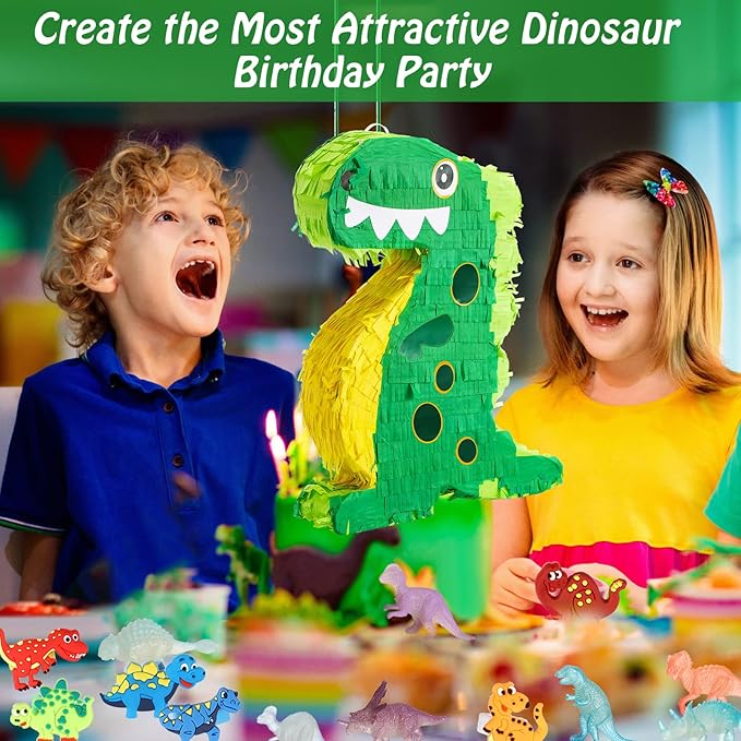 141 Pcs Dinosaur Piñata for Birthday Party Dino Piñata Set