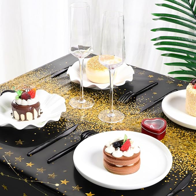 Tudomro 3 Pcs Happy Birthday Tablecloths Happy Birthday Party #3