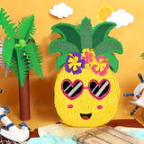 Pineapple Piñata Luau Party Piñata Game with Blindfold and Bat for
