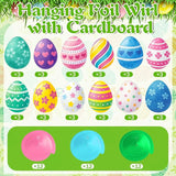 72 Pcs Easter Egg Hanging Swirl Ceiling Decorations Hanging Foil