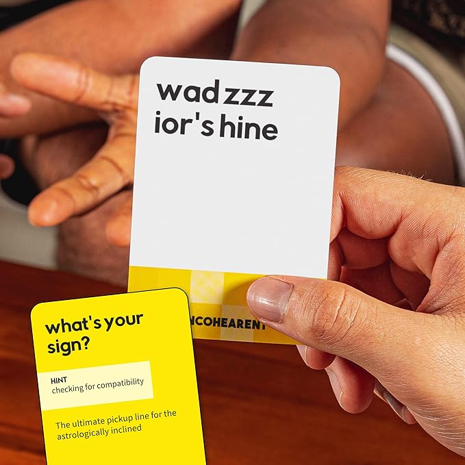Incohearent, The Guess The Gibberish Party Game by Relatable, A Funny