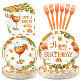 Greencian 96 Pcs Spritz Birthday Party Decorations Just a Spritz Older