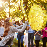 Jenaai Disco Ball Large Piñata 16 Inch, Round Blank Disco Piñata with