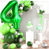KatchOn, Dark Green Number 4 Balloons - 40 Inch | 4 balloon Green for