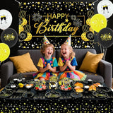 Black Gold Birthday Party Decorations Black and Gold Party Supplies