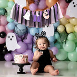 Halloween Spooky One Birthday High Chair Banner Spooky Baby First