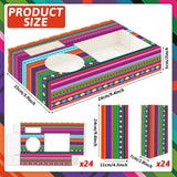 48Pcs Movie Night Supplies 24 Cinema Snack Trays with 24 Popcorn