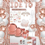 274 Pcs Rose Gold Bridal Shower Decorations Bachelorette Party