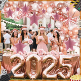 70 Pcs Star Centerpieces Rose Gold Birthday Party Decorations for