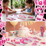 Cholemy 168 Pcs Cowgirl Party Favors Supplies Disco Cowgirl Stickers