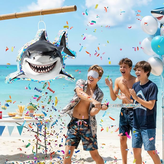 WERNNSAI Shark Piñata - Under the Sea Party Decorations Great White