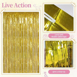 157PCS Pink and Gold Balloons Garland Arch Kit with Gold Fringe