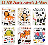 84 Pcs Jungle Safari Party Favors Set Wild Animals Set for Kids