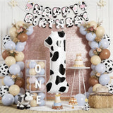 1st Birthday Decorations for Boys, 40 Inch Cow Number 1 Balloon, 18