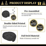 Black and Gold Birthday Decorations Party Supplies Kit with