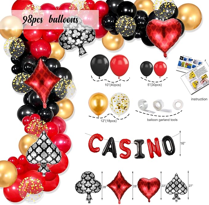 Casino Theme Party Decorations Casino Birthday Decorations Supplies