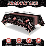Tudomro 3 Pcs Happy Birthday Tablecloths Happy Birthday Party Decorati