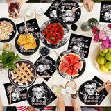 100 Pcs 30th Birthday Party Supplies Death to My 20s Paper Plates