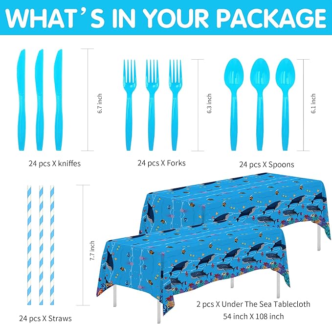 Under The Sea Party Decorations Dinnerware Ocean Birthday Party