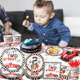 Two Fast Birthday Party Supplies 142pcs Race Car 2nd Birthday