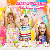 67 Pcs Unicorn Party favors Include 16 Mini Plush Unicorn Keychains