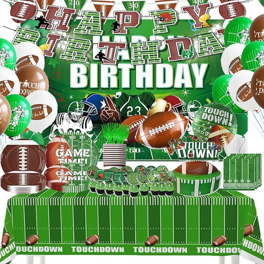 Football Party Supplies Tableware Set Football