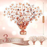 3 Pcs 30th Rose Gold Birthday Decorations for Table Centerpieces