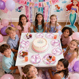 96Pcs Mermaid 5th Birthday Party Supplies Dive Into Five Party